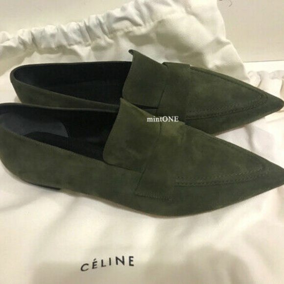 NEW CELINE pointy suede fringe loafer size 36 - Picture 1 of 5